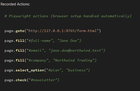 Generated code is checked before it runs